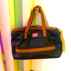 Black travel/duffel bag with two handles